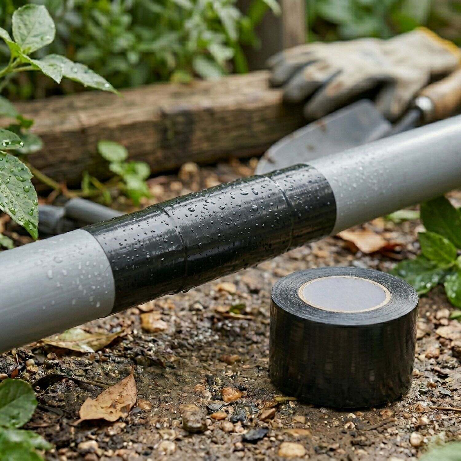 סרט איטום למים ANTI-LEAK שחור 1.5 מ' ממותה