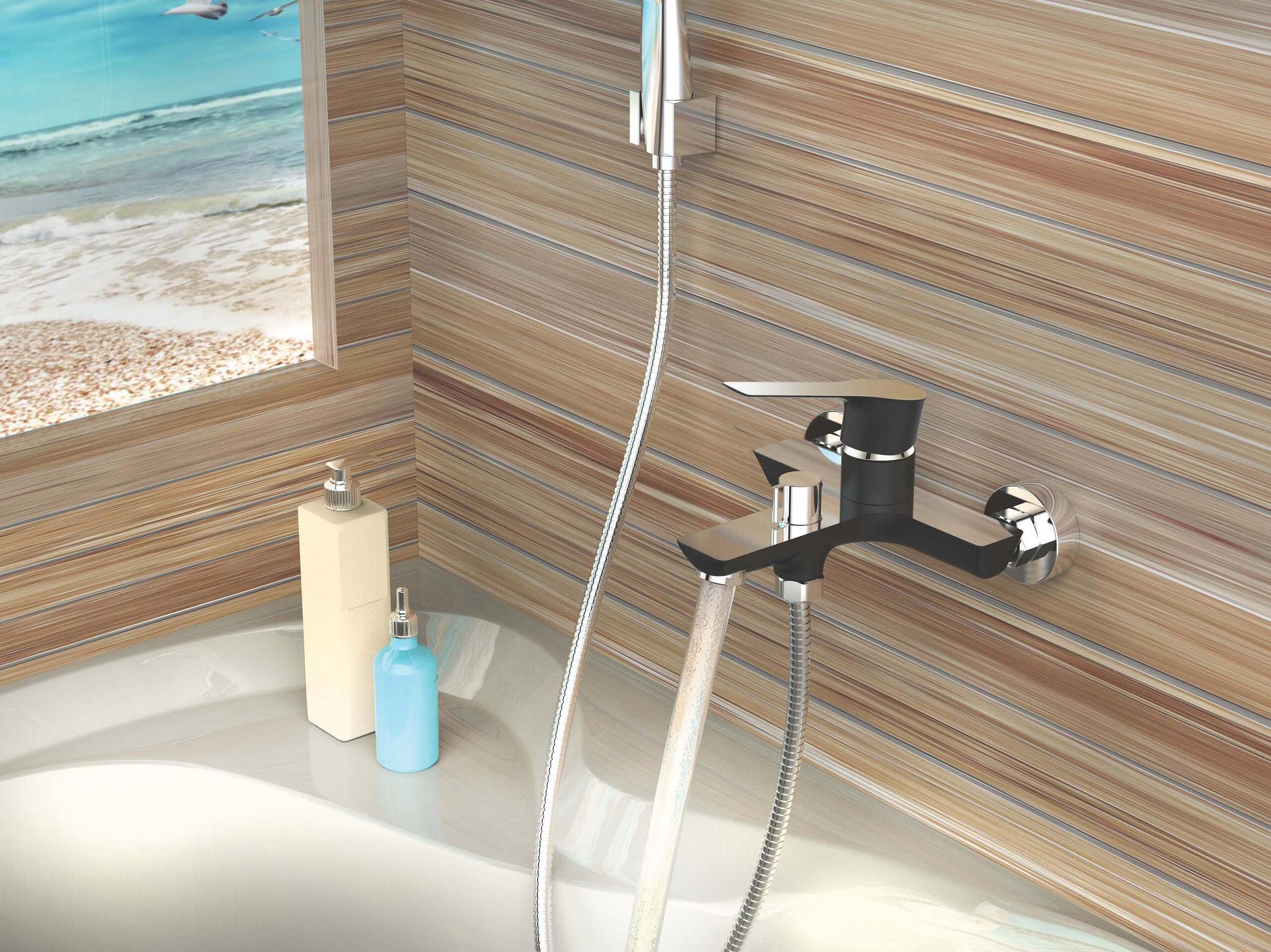 ברז אמבט MURRE שחור מט AQUILA PREMIUM – תמונה 2