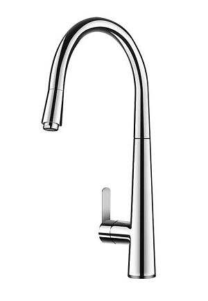 ברז מטבח נשלף גבוה CAESAR כרום ניקל AQUILA