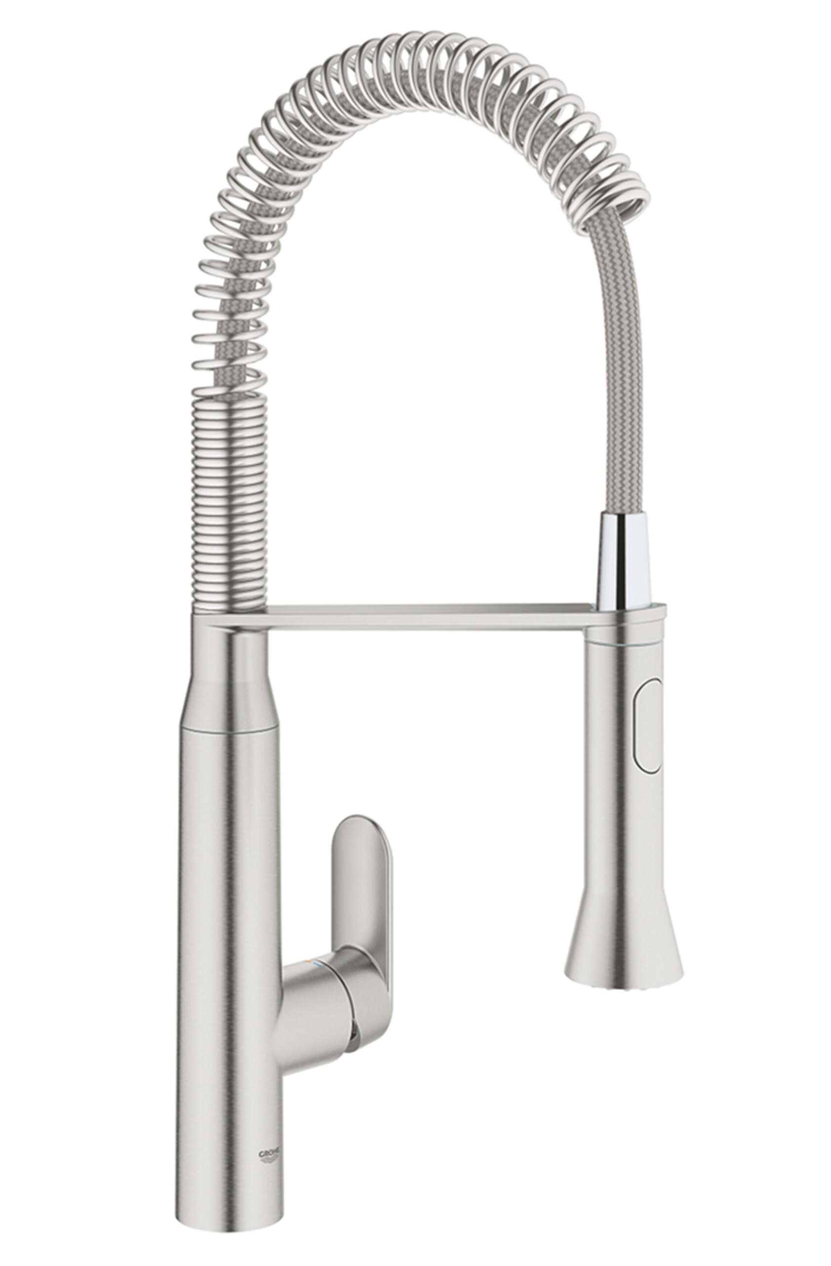 ברז קפיץ למטבח 2 מצבים K7 כרום מוברש GROHE