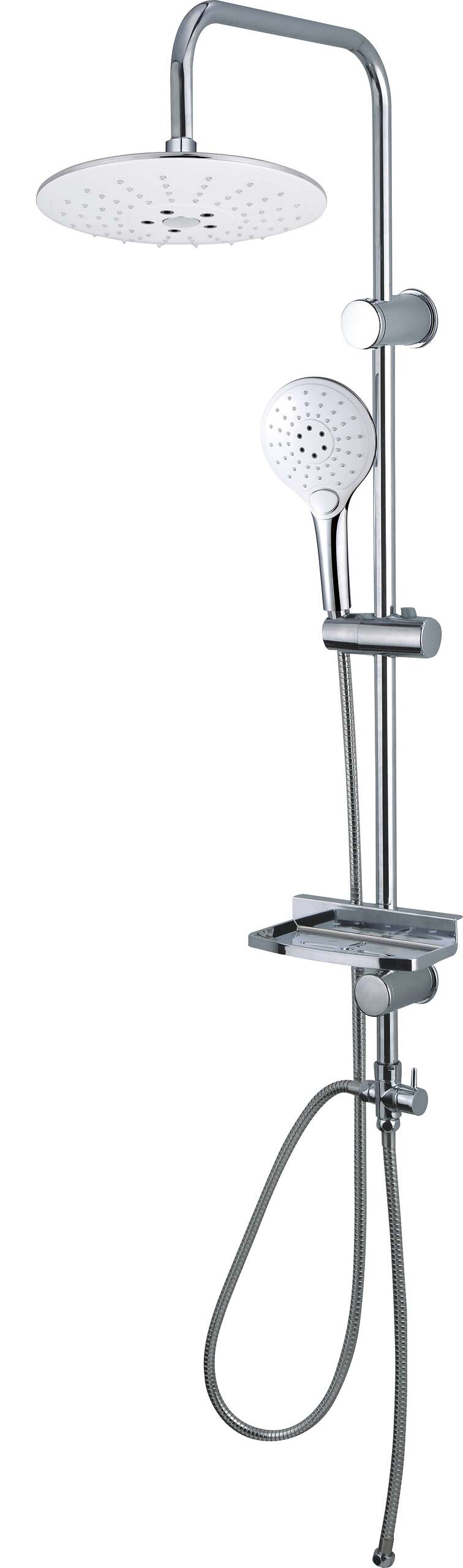 ערכת פינוק למקלחת נירוסטה 94 ס״מ ים כרום ניקל