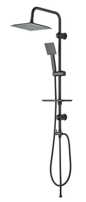 ערכת פינוק למקלחת נירוסטה 97 ס״מ דונטלו שחור