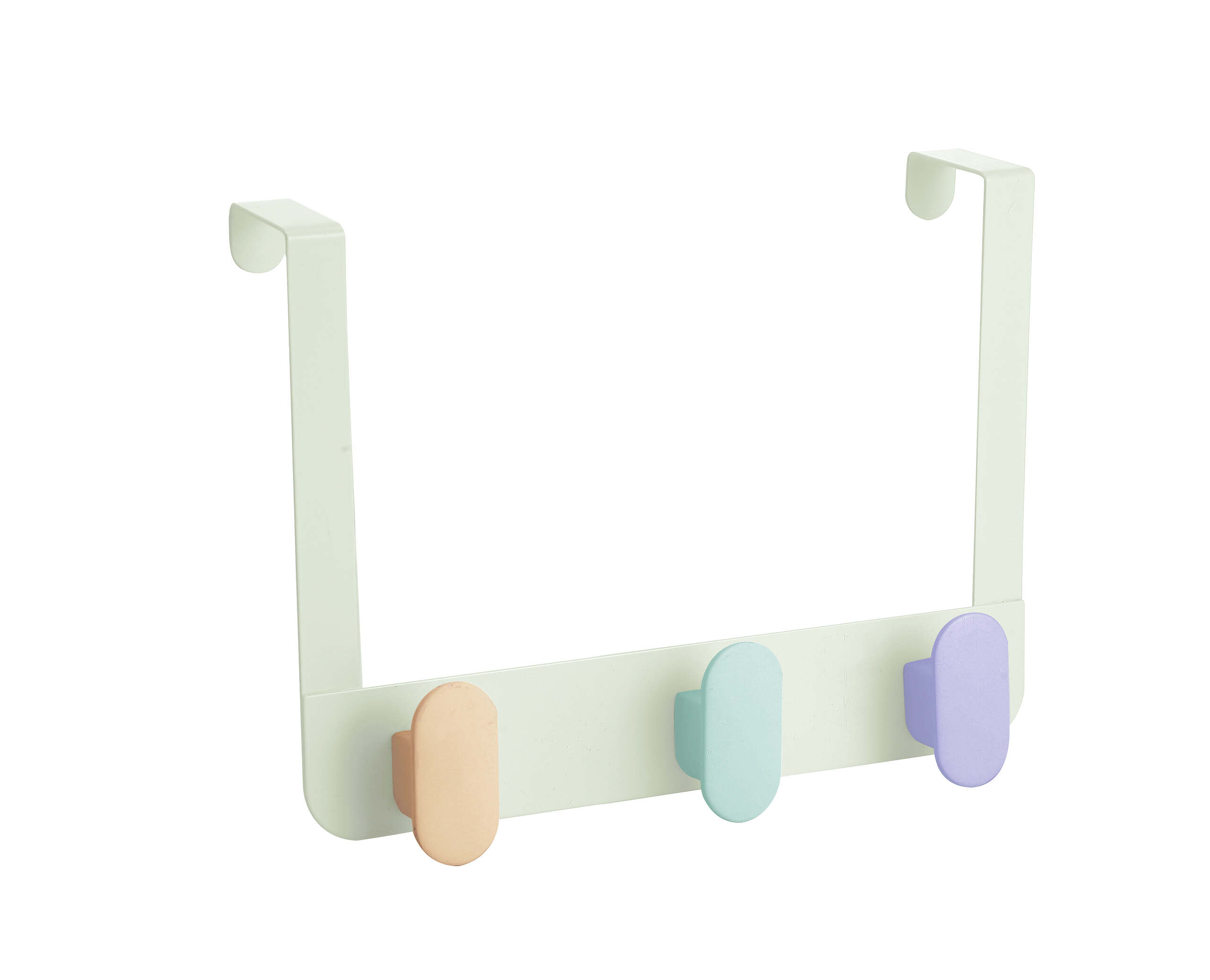 קולב לדלת 3 מתלים 30 ס"מ אובלי צבעוני