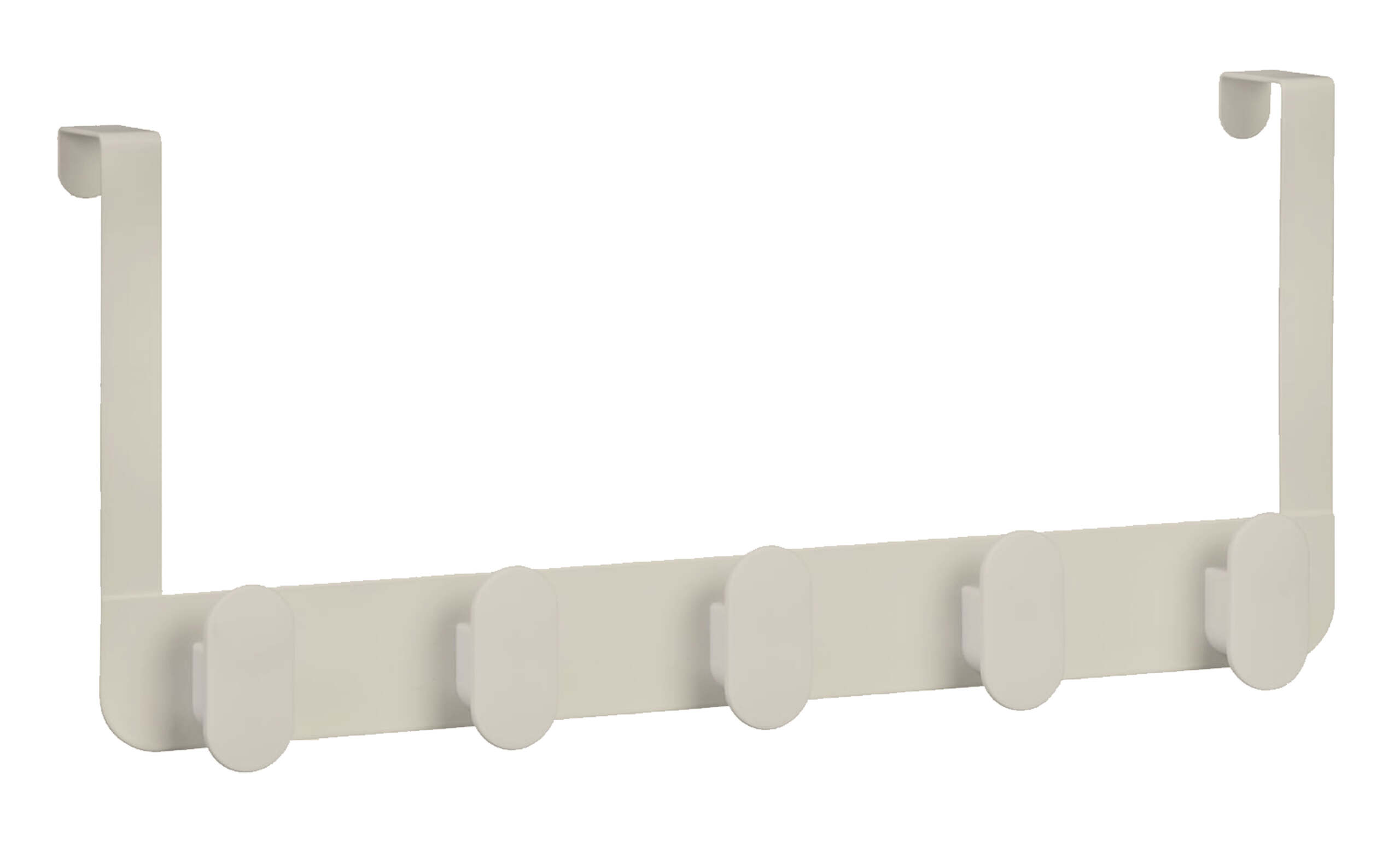 קולב לדלת 5 מתלים 40 ס"מ אובלי בז' מט