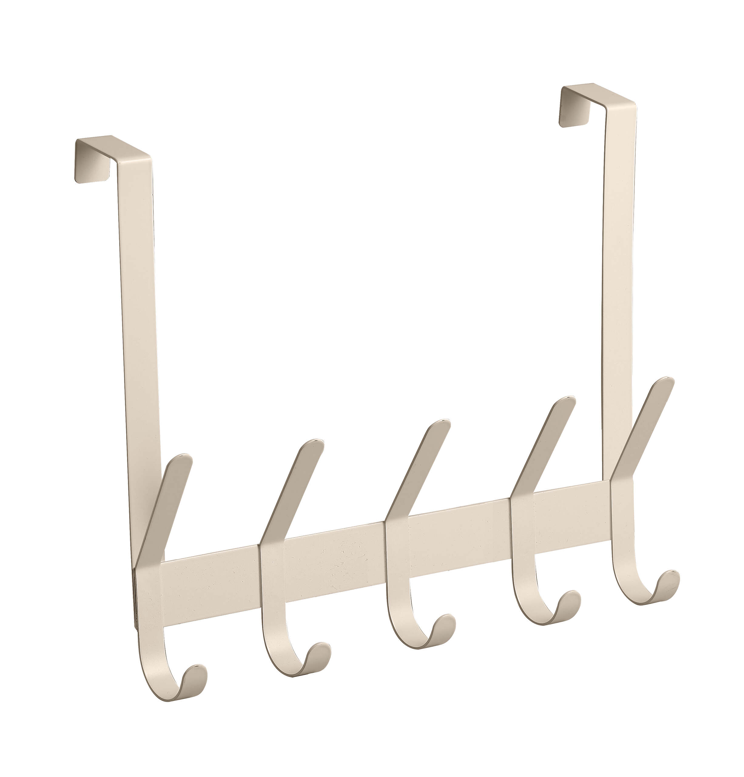 קולב לדלת 5 ווים כפולים 40 ס"מ בז' מט