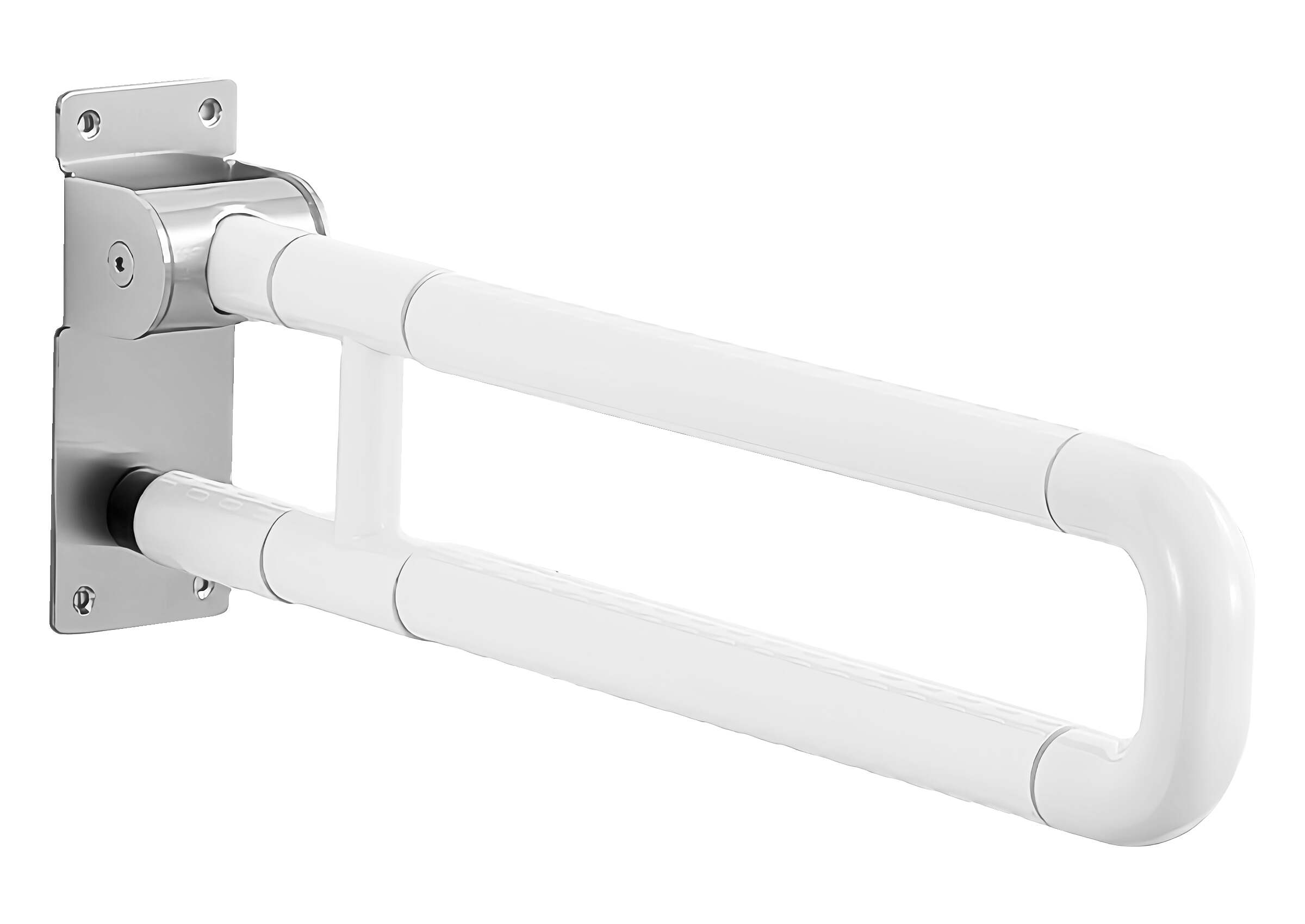 ידית אחיזה מתקפלת 75 ס"מ לבן