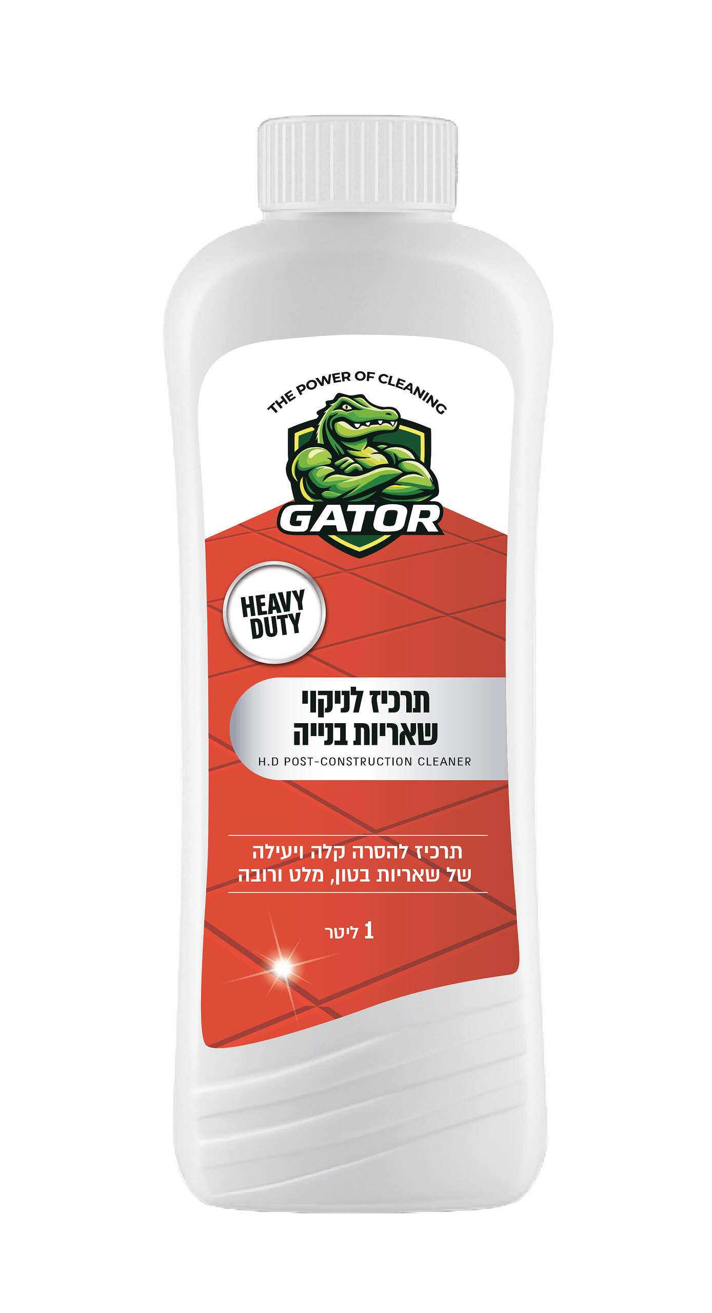 מסיר שאריות בנייה מרוכז HEAVY DUTY (1 ליטר) GATOR